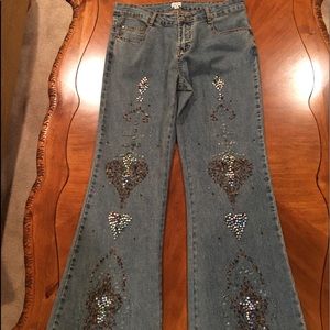 Beaded Caché Jeans size 10